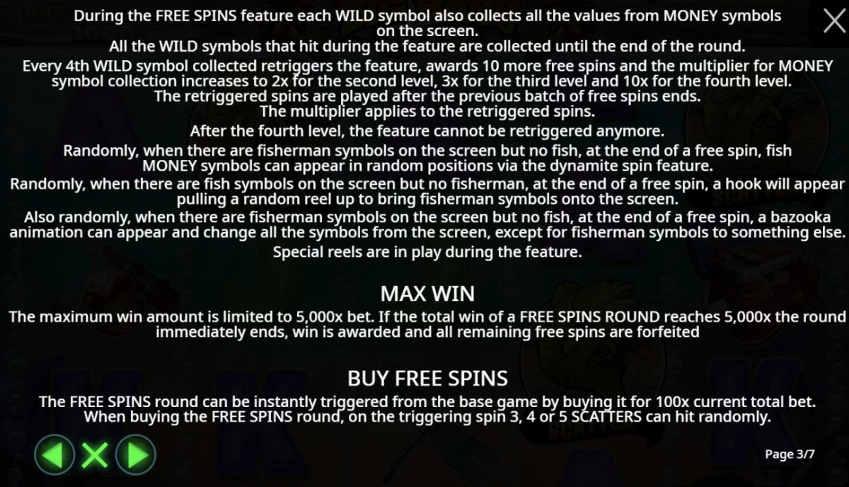 Wild fisherman collection mechanic with 4-level multiplier up to 10x in Big Bass Splash